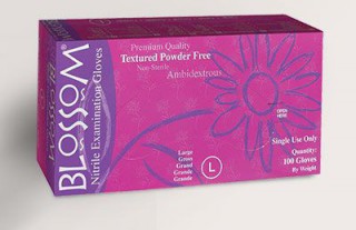 Перчатки смотровые нитриловые BLOSSOM Lilac
